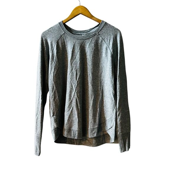 Athleta Mindset Crew Neck Sweatshirt Size M Medium Gray - Picture 2 of 9